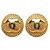Orecchini a clip placcati in oro Chanel Coco Mark D'oro