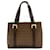 Fendi Zucchino Handbag Brown Leather Plastic  ref.1490480