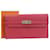 Hermès Hermes Kelly Wallet A Engraved Long Epsom Rose Extreme Pink Red Leather  ref.1490561