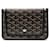 Porte-monnaie Goyard Plumet Cuir Toile Plastique Noir  ref.1490962