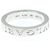 Bulgari Anello in oro bianco con doppio logo Bvlgari e diamanti - vista 9