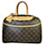 Louis Vuitton Monogram Deauville Handbag Brown Plastic  ref.1491269