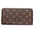 Cartera larga para billetes Monogram Louis Vuitton Castaño Monograma - vista 9
