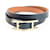 Hermès Hermes B-Api Double Tour Reversible Charm Bracelet Black Red Leather  ref.1491736