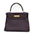 Hermès Bolsa Hermes Kelly 28 em Raisin Bordeaux Couro  ref.1491775