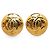 Orecchini a clip placcati in oro Chanel Coco Mark D'oro