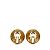 Orecchini a clip placcati in oro Chanel Coco Mark D'oro - vista 2