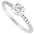 Anello in diamante Cartier Etincel de Solitaire mezza eternità - vista 2
