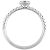 Anello in diamante Cartier Etincel de Solitaire mezza eternità - vista 3