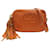 Bolsa de Ombro Gucci Soho Small Disco Laranja Couro  ref.1492128