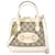 Borsa Gucci Horsebit 1955 Bianco Tela  ref.1493309