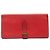 Hermès Billetera bi-fold Soufflet Bearn Hermes Roja