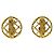 Orecchini a clip placcati in oro Chanel D'oro