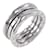 Bulgari Anel de banda em ouro branco Bvlgari B.zero1  ref.1493474