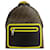 Fendi Zucca Pattern Backpack Brown Black Yellow Plastic  ref.1493577