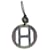 Hermès Hermes H Equipe Necklace in Buffalo Horn Black Navy blue Leather  ref.1493994