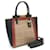 Sac à main Coach Signature Troop Cuir Plastique Marron Noir  ref.1494218