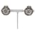 Orecchini Clip Coco Mark di Chanel Argento