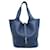 Hermès Sac à main Hermes Picotin Lock MM Cuir Bleu Marine  ref.1494378