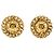 Orecchini a clip placcati in oro Chanel Coco Mark D'oro