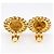 Orecchini a clip placcati in oro Chanel Coco Mark D'oro - vista 4