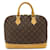 Bolso Alma Monogram Louis Vuitton Castaño Monograma Charol  ref.1494603