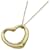 Tiffany & Co. 18K Yellow Gold Open Heart Necklace Golden  ref.1494624