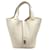 Hermès Hermes Picotin Lock PM Handbag White Leather  ref.1494921