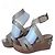 Sandali con zeppa in legno TWIN SET Marrone Beige