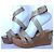 Sandali con zeppa in legno TWIN SET Marrone Beige - vista 2
