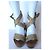 Sandali con zeppa in legno TWIN SET Marrone Beige - vista 4