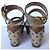 Sandali con zeppa in legno TWIN SET Marrone Beige - vista 6
