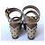 Sandali con zeppa in legno TWIN SET Marrone Beige - vista 7