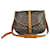 Saumur Louis Vuitton Handbags Brown Cloth  ref.1494950