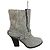 Stivaletti Chloé in pelle e feltro grigio