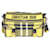 Pequena bolsa mensageiro Diorcamp em lona tartan amarela Christian Dior Amarelo  ref.1495504