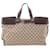 Sac fourre-tout en toile Gucci GG 106251 en très bon état Marron  ref.1495957