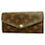 Louis Vuitton Portefeuille Sarah Brown Cloth  ref.1496023