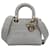 Dior Cinza Médio Cannage Lady D-Lite Marrom Lona Pano  ref.1496624