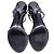 Saint Laurent Ankle Cage Strap Heels aus schwarzem Lackleder - Ansicht 7