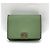 Cartera compacta de cuero Loewe trifold verde