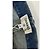 Vaqueros Chanel de mezclilla azul slim stretch con logo CC - vista 3