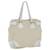 PRADA Tote Bag Canvas Leder Beige Auth bs15608 Leinwand  ref.1498366