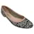 Salvatore Ferragamo Black / White / Blush Pink Woven Leather Ballet Flats Multiple colors  ref.1498383