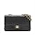 Timeless Chanel Klassische doppelte Klappen-Medium-Tasche aus schwarzem, gestepptem Lammleder  ref.1498389