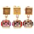 Gold Louis Vuitton Gamble Earring Set Golden  ref.1498395