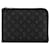 Black Louis Vuitton Monogram Eclipse Pochette Jour PM Clutch Bag Cloth  ref.1498397