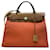 Borsa Hermès Toile Herbag Zip 31 Arancione Pelle  ref.1498477