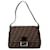 Bolsa de ombro Mamma Forever em lona Zucca marrom da Fendi Couro  ref.1498493