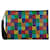 Schwarze Gucci GG Supreme psychedelische Zip-Clutch Leder  ref.1498584